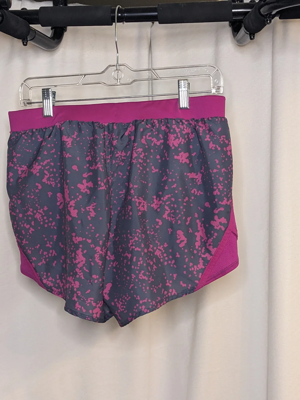 Under Armour Women's Pink Splash Print Running Shorts